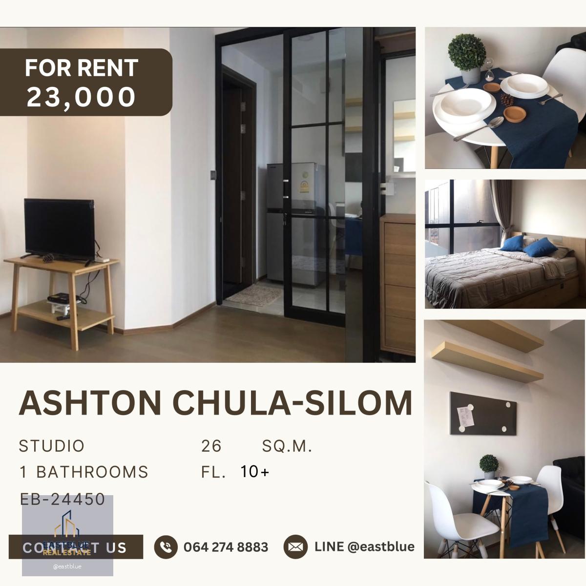 Ashton Chula-Silom, Studio bed, 23000 per month