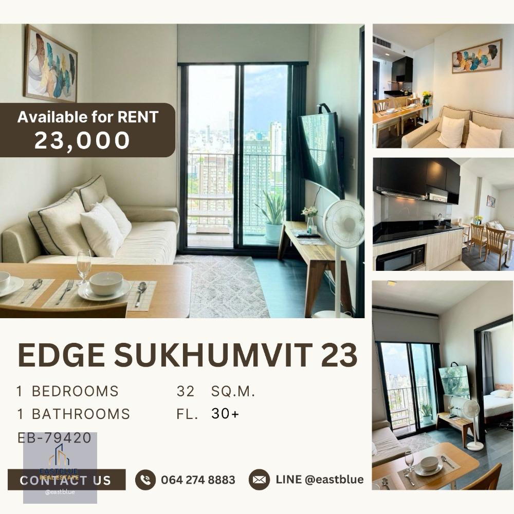 Edge Sukhumvit 23 1 Bed for rent 23k