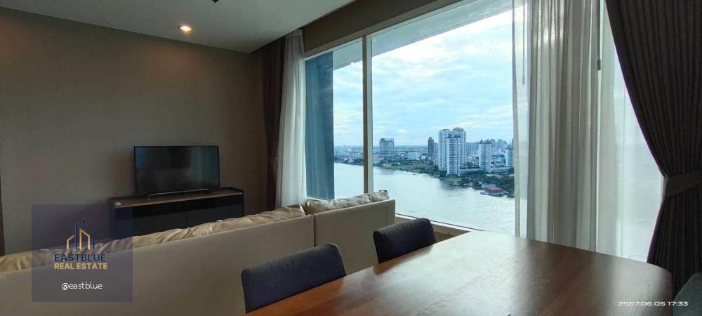 Menam Residences High-Floor 100 sqm with Panoramic River Views 55,000 per month