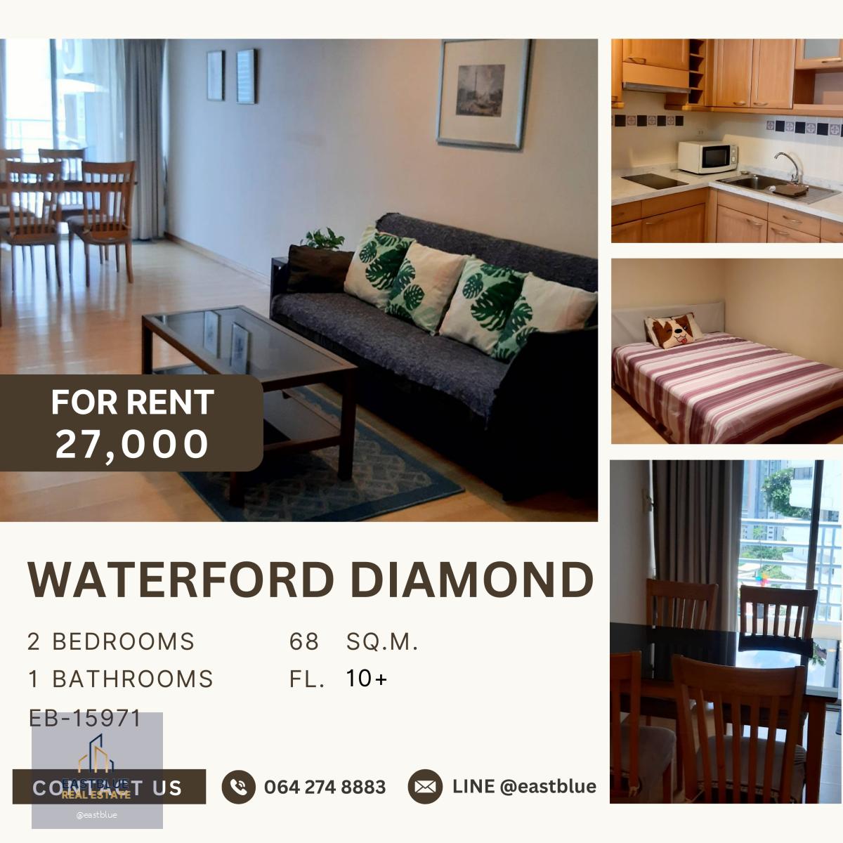 Waterford Diamond, 2 bed, 27000 per month