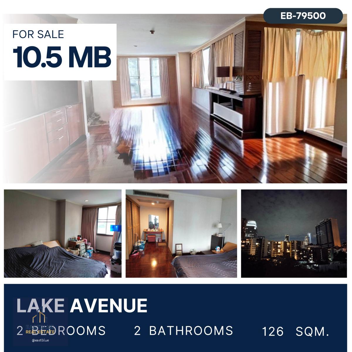 Lake Avenue 2 ห้องนอนไซส์ใหญ่ 126 ตรม layout เหมือนบ้าน Near BTS Asoke 10.5 MB