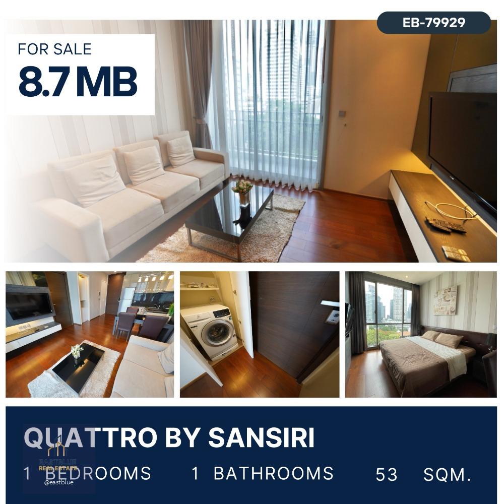 Quattro by Sansiri  1 Beds, Full Furnished  for sale 8.7 MB