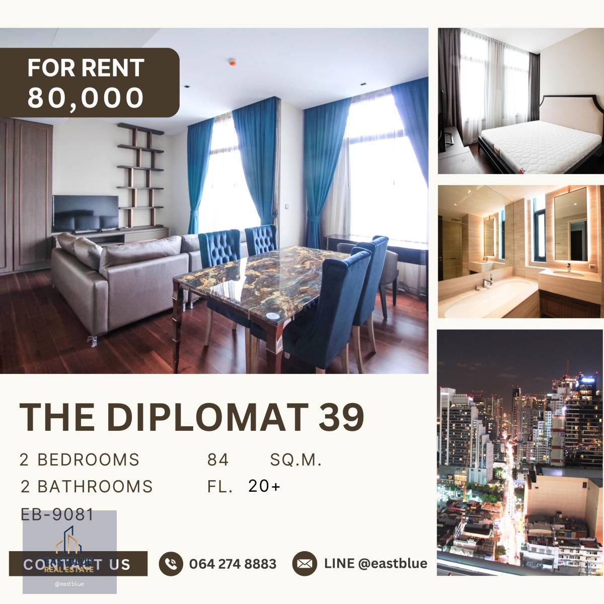 The Diplomat 39, 2 bed, 80000 per month