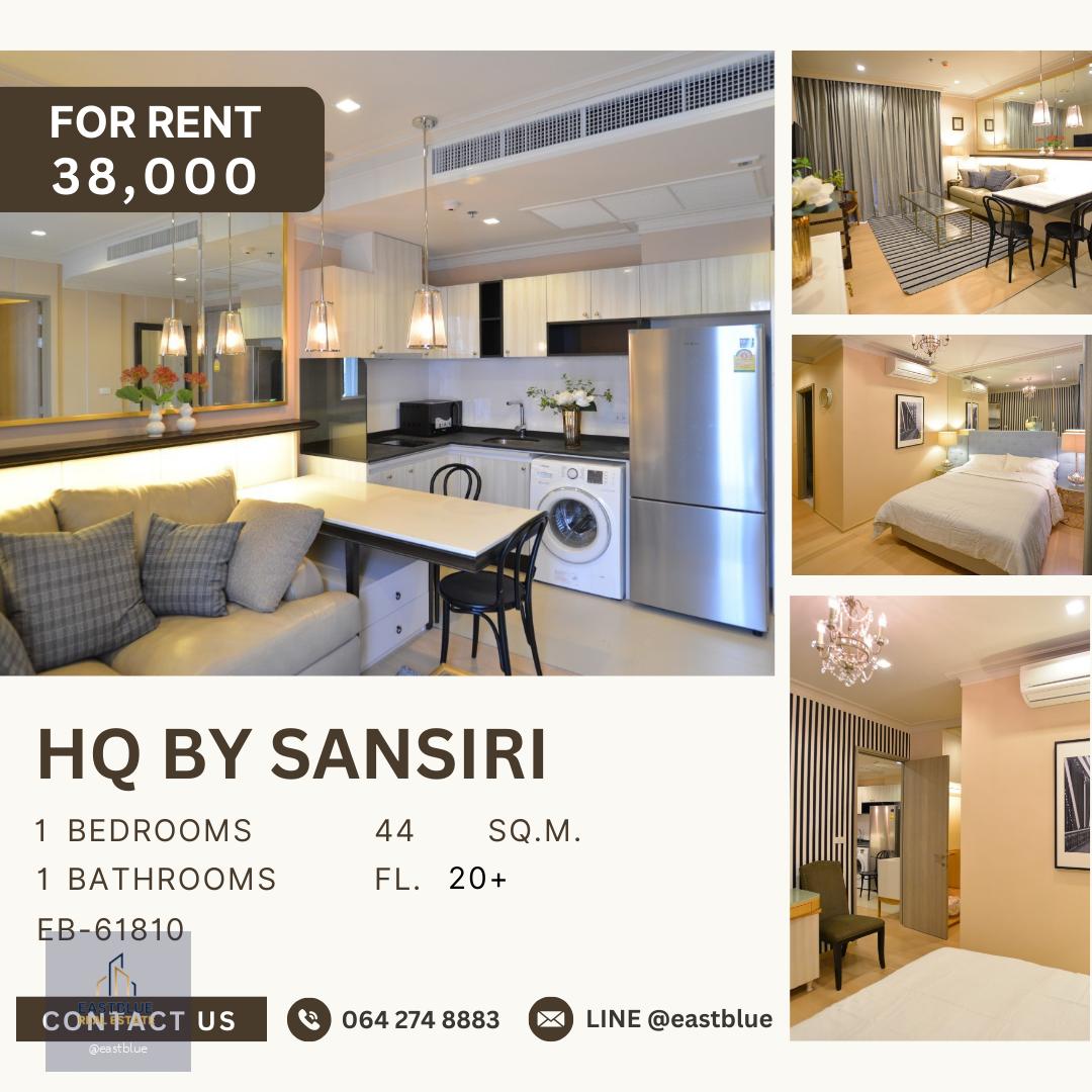 HQ By Sansiri, 1 bed, 38000 per month