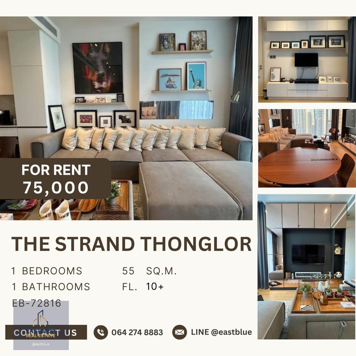 The Strand Thonglor, 1 bed, 75000 per month