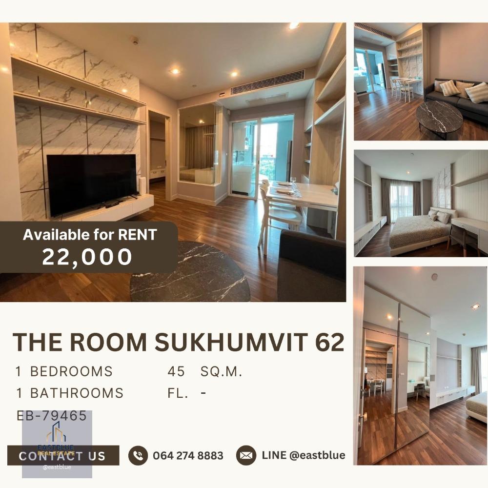 The Room Sukhumvit 62 1 Bed 45 sqm 22k per month