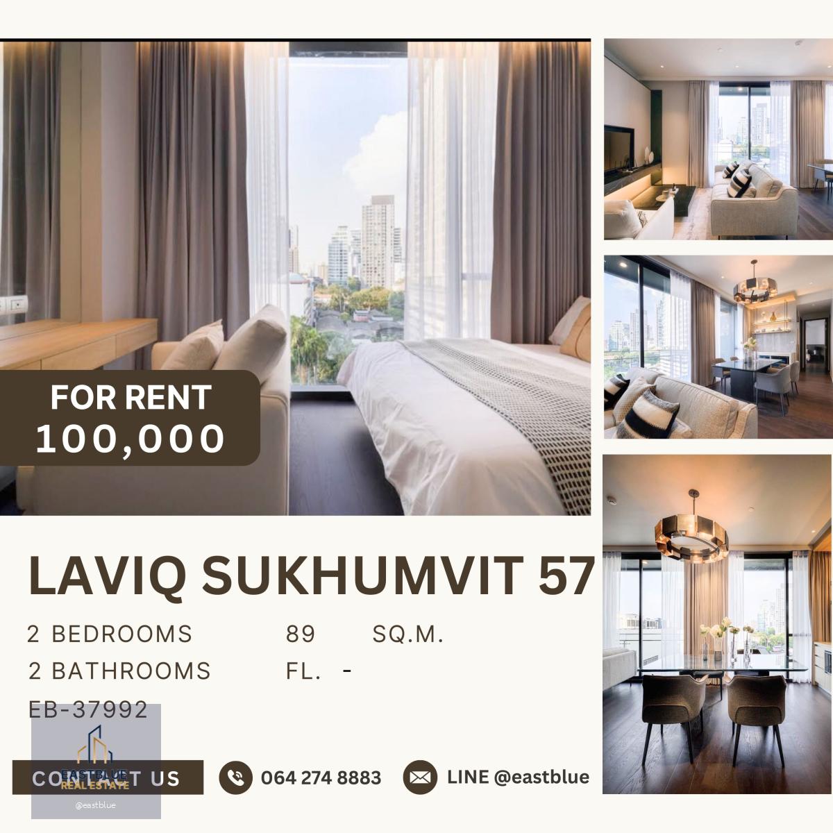 LAVIQ Sukhumvit 57, 2 bed, 100000 per month