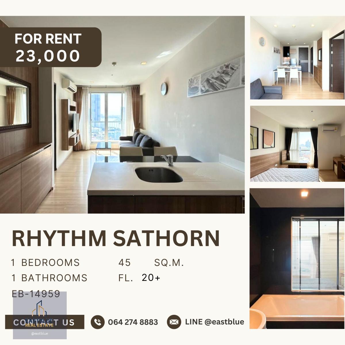 RHYTHM Sathorn, 1 bed, 23000 per month