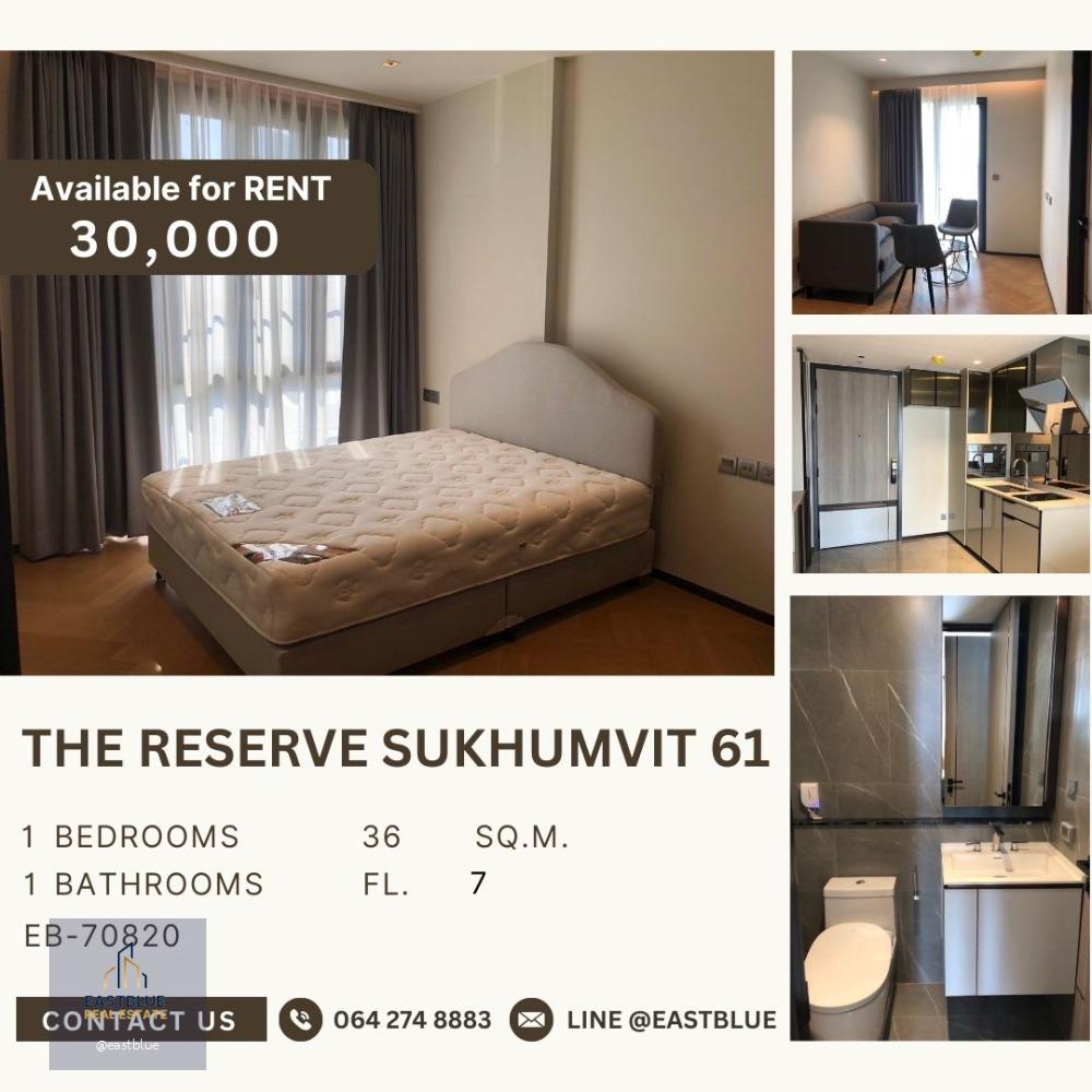 The Reserve Sukhumvit 61 Studio for rent 30k per month