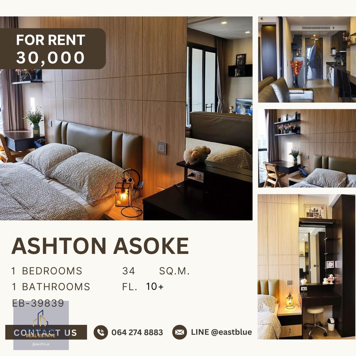 Ashton Asoke, 1 bed, 30000 per month