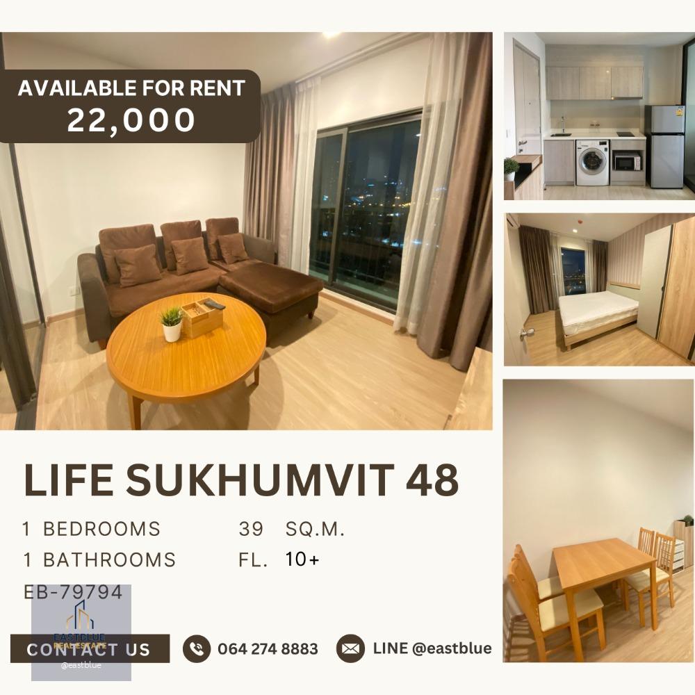 Life Sukhumvit 48 1 Bed 1 Baht  22,000 per month