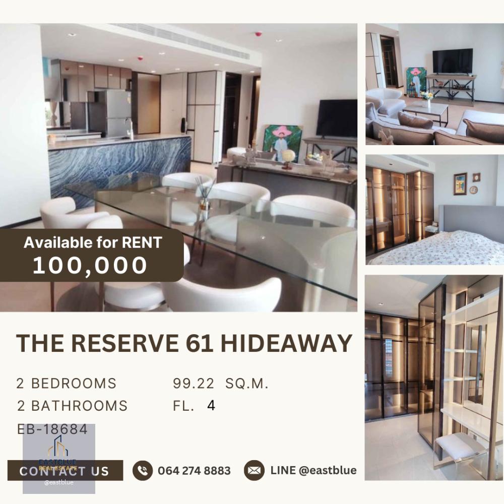 The Reserve 61 Hideaway for rent 100k per month 064-274-8883