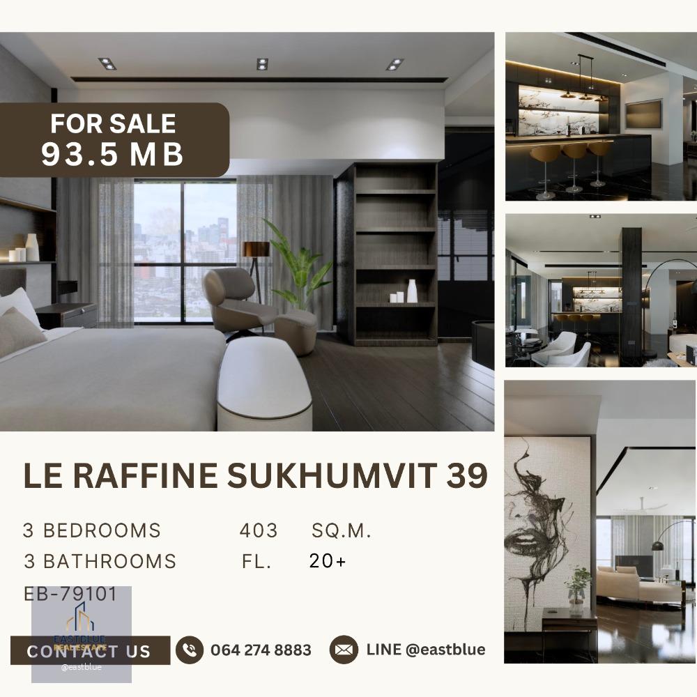 Le Raffine Sukhumvit 39 3 bed 5 bath for sale 93.5 MB 064-274-8883