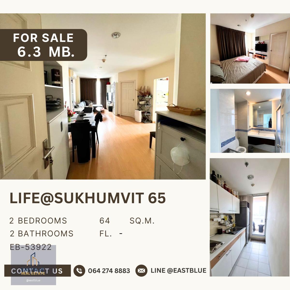 Life@Sukhumvit 65 ห้องพร้อมอยู่ ติด BTS พระโขนง ราคาดีที่สุดในตลาด