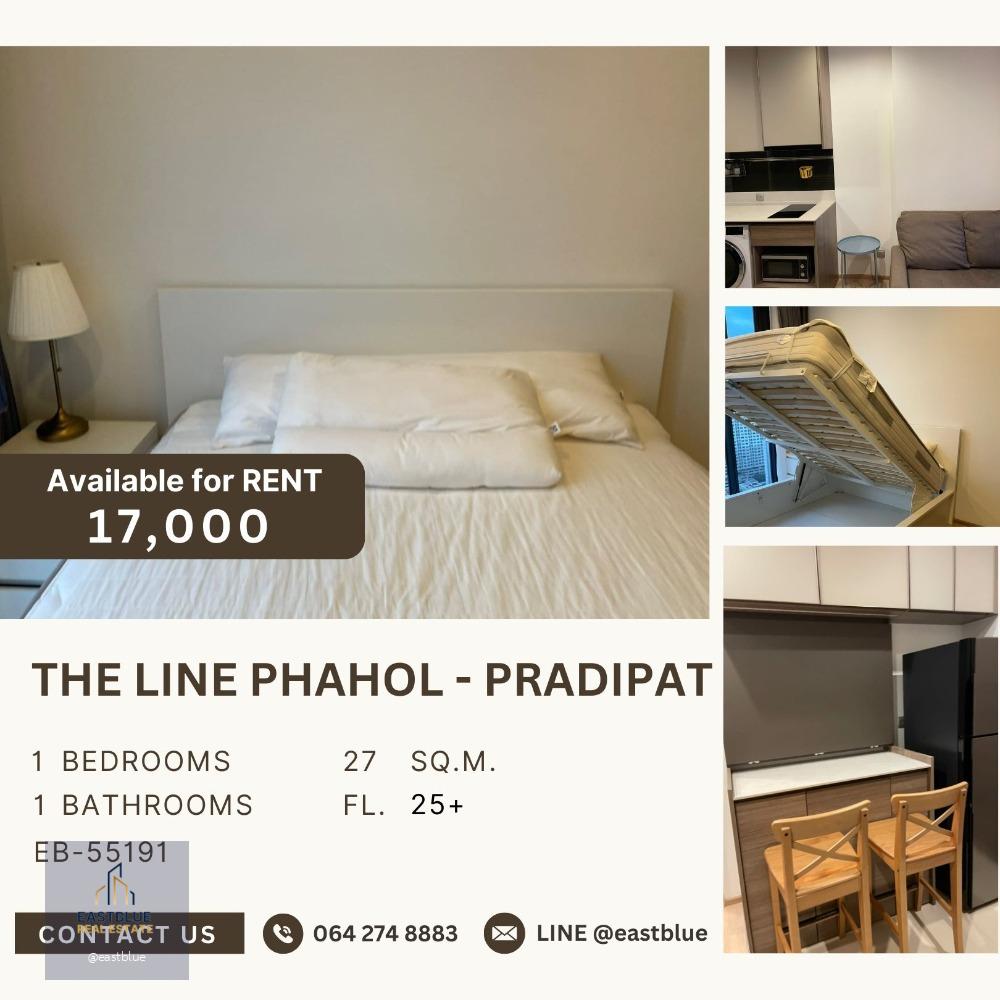 THE LINE Phahol - Pradipat 1 Bed Fully Furnished 17k per month