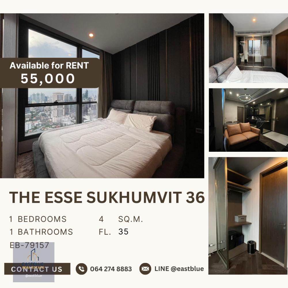 The Esse Sukhumvit 36 ติด BTS ทองหล่อ 0 เมตร 55k per month 064-274-8883