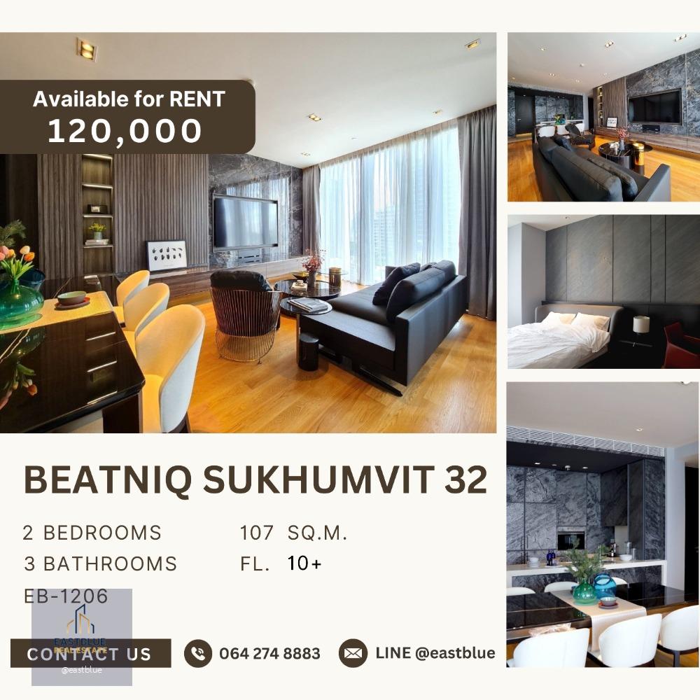 Beatniq Sukhumvit 32 107 sqm 120,000 per month