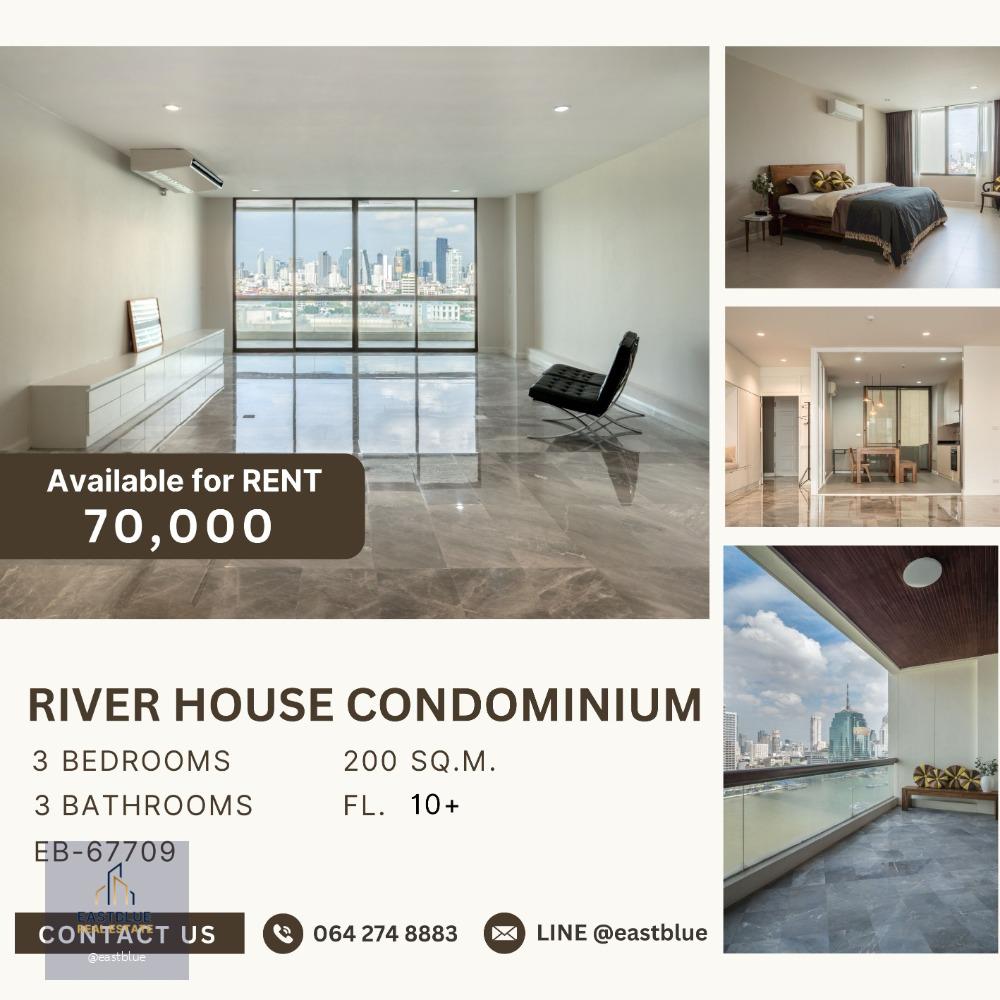 River House Condominium 3 Bed 200 sqm river view 70k