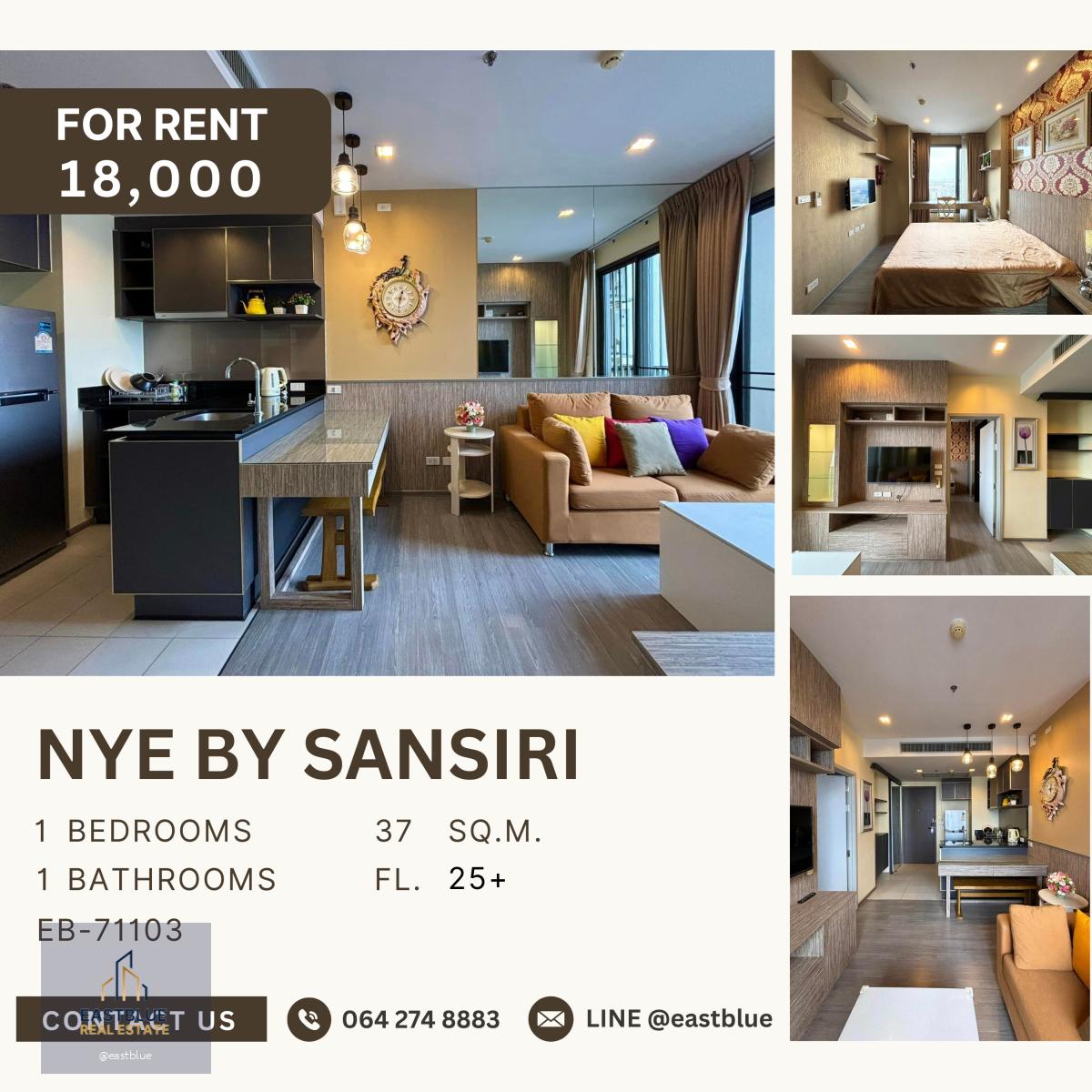 Nye by Sansiri, 1 bed, 18000 per month