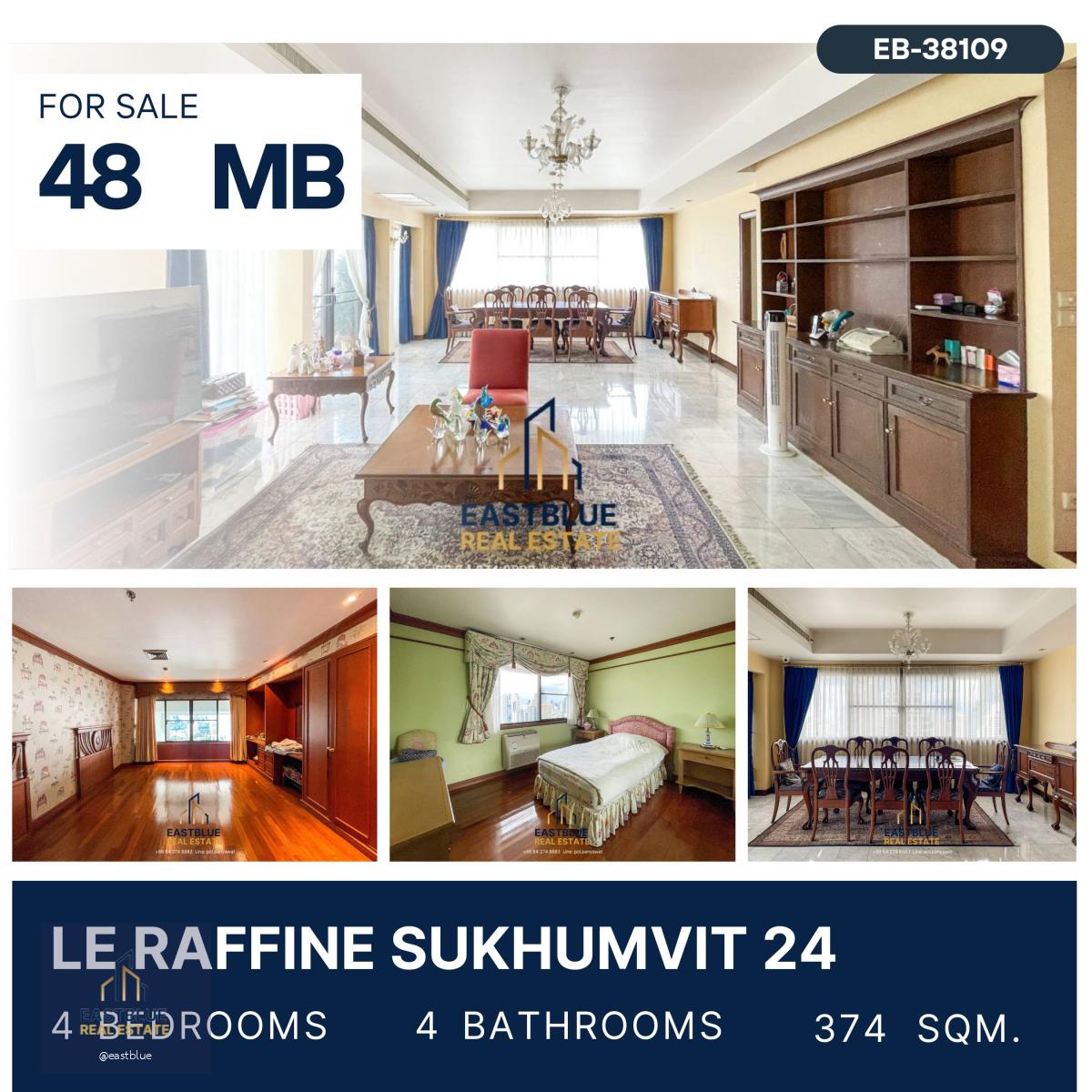 ที่สุดของ Rare Item ห้องหายาก Le Raffine Sukhumvit 24 ราคาดีที่สุด ห้องใหญ่ 374 sqm ทำเลซอย 24 ชั้นสูง มีสระว่ายน้ำส่วนตัว 48 ล้านถ้วน