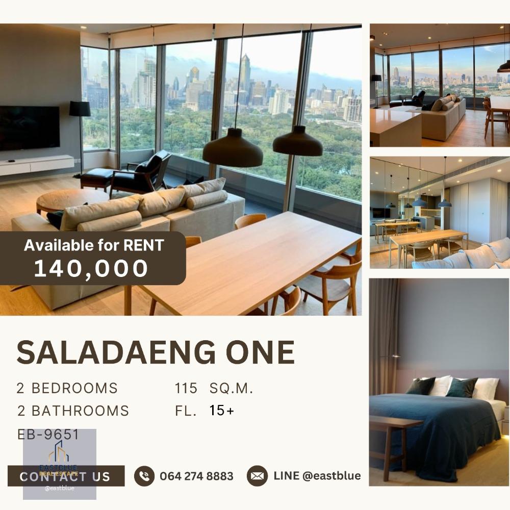 Saladaeng One 2 Bed 115 sqm 140k per month