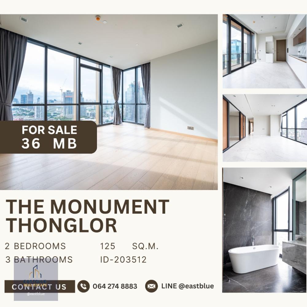 The Monument Thong Lo 2 Beds for Sale  36 MB - Unfurnished