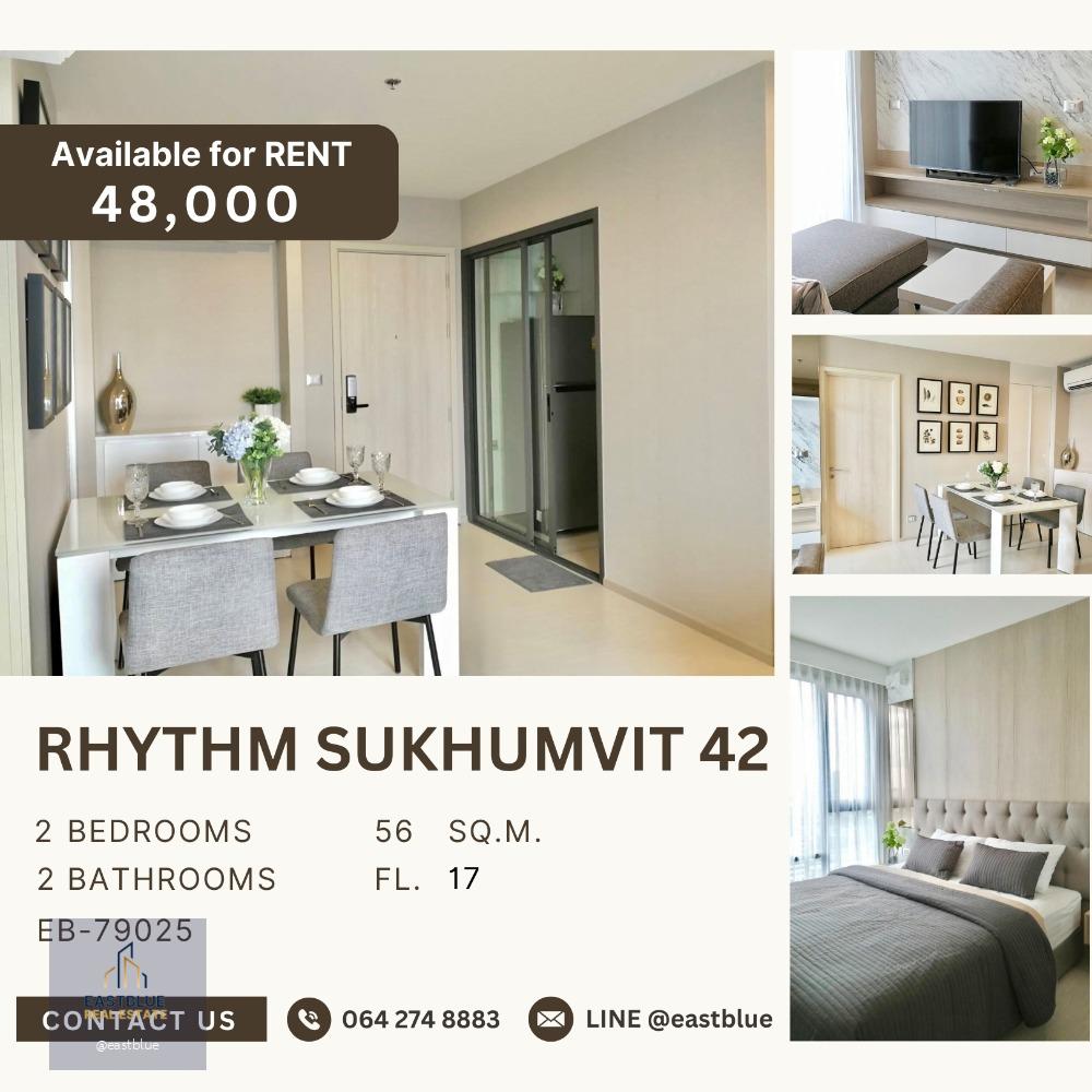 RHYTHM Sukhumvit 42 for rent 48k 064-274-8883