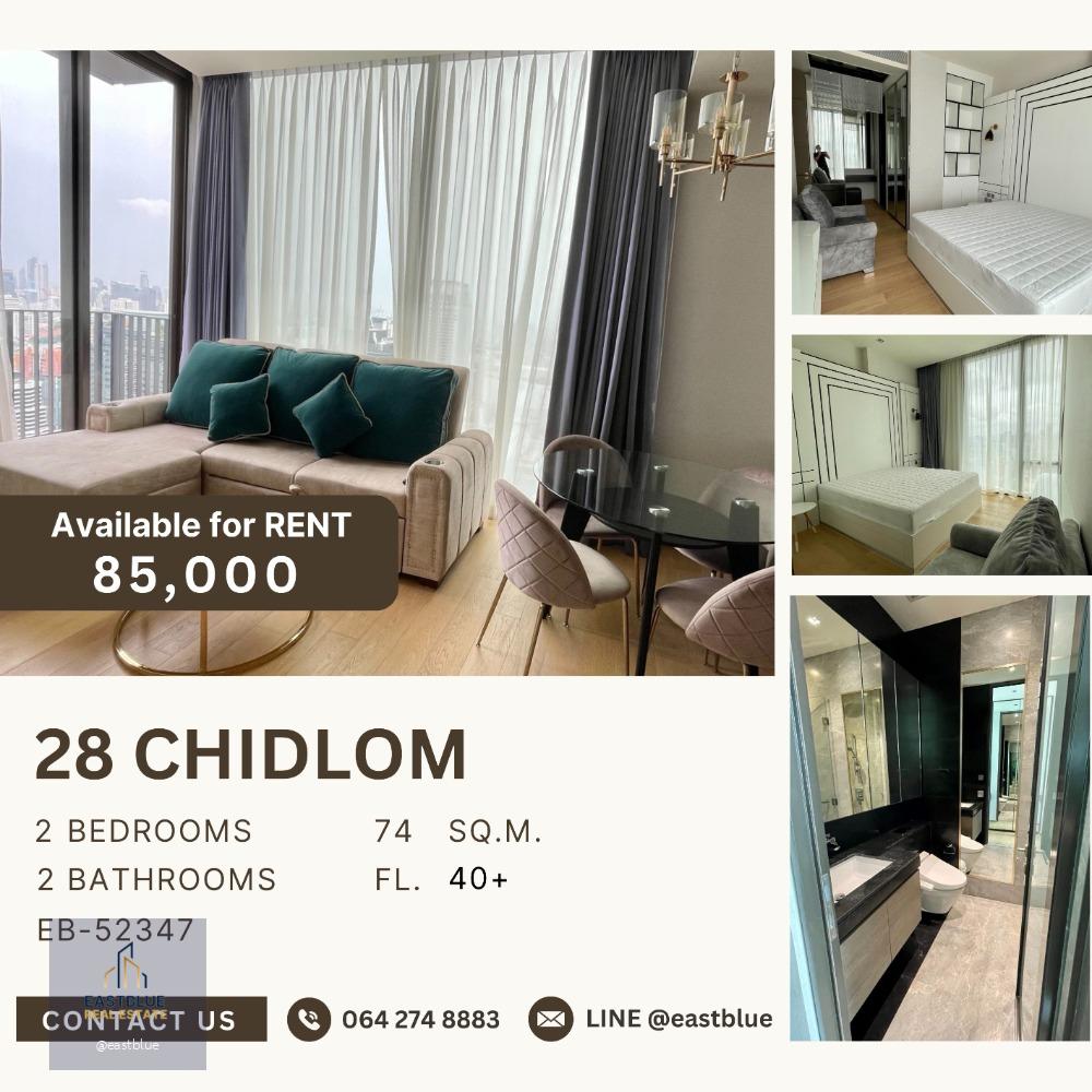 28 Chidlom 2 Beds 74 sqm 85k