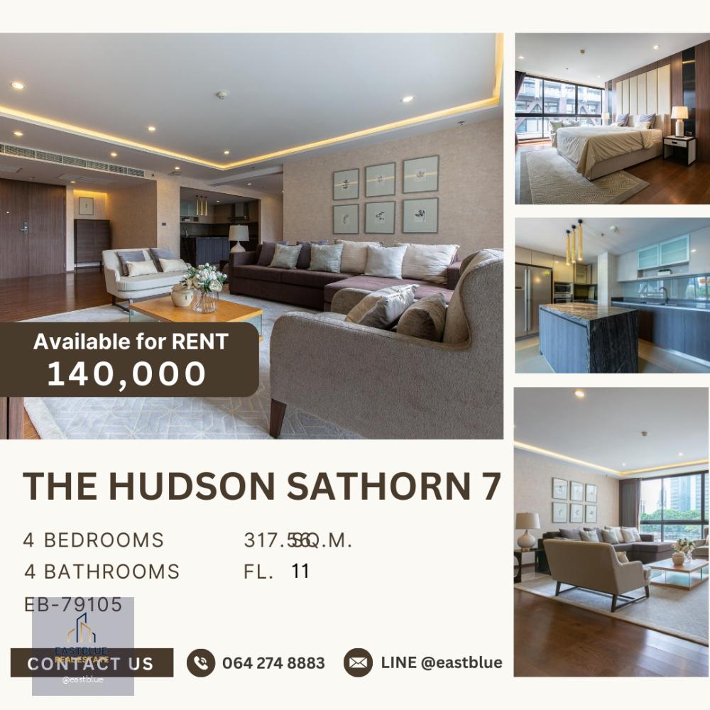 The Hudson Sathorn 7 for rent 14ok update 1 may 064-274-8883