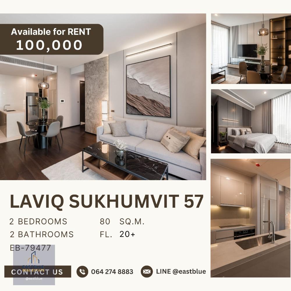 LAVIQ Sukhumvit 57 2 Beds, Corner Unit 100k per month