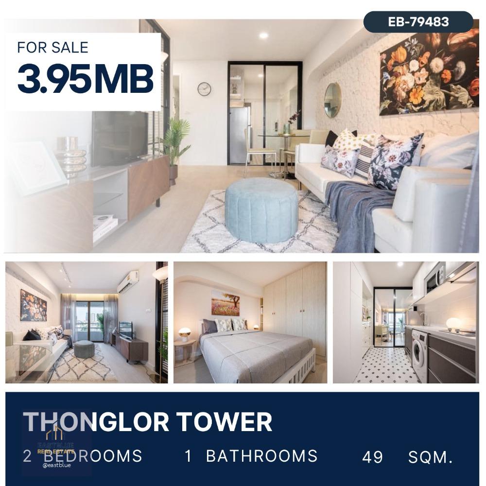 Thonglor Tower Beautiful Fully Furnished, High Fl. No blocked View 3.95 MB.