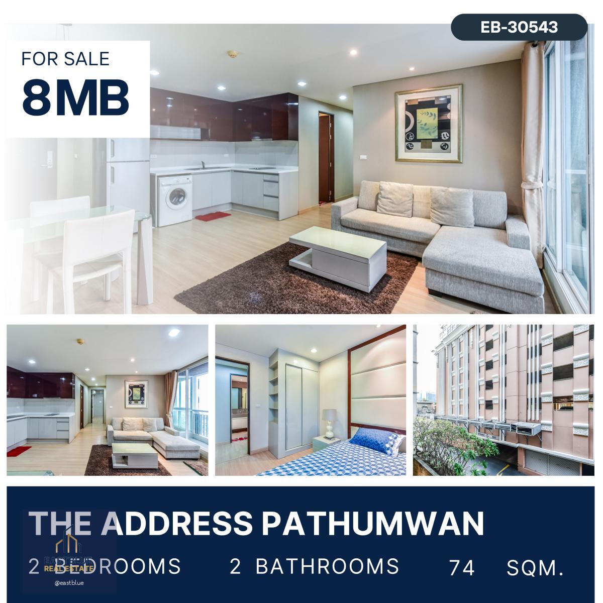 The Address Pathumwan ห้องใหญ่ หายาก ใกล้bts ราชเทวี เพียง 200 ม. แต่งครบ พร้อมอยู่