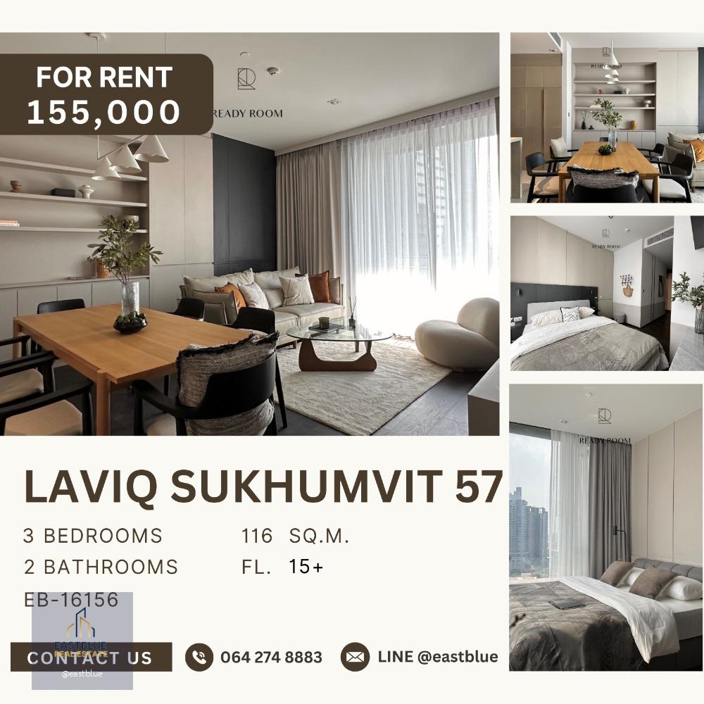 LAVIQ Sukhumvit 57 3 Bed Luxury Furnished 155,000 per month