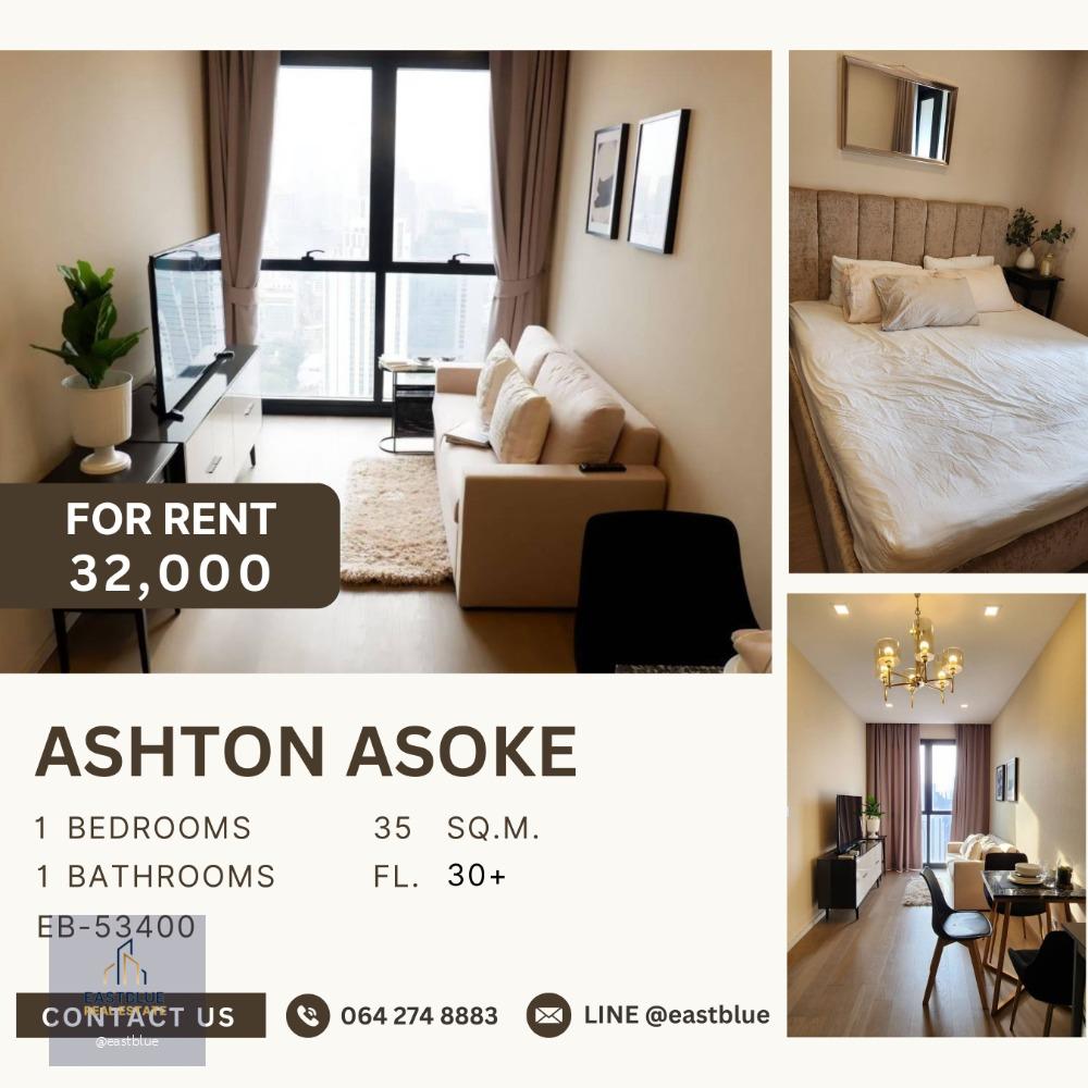 Modern 1-Bedroom Ashton Asoke 32,000 per month