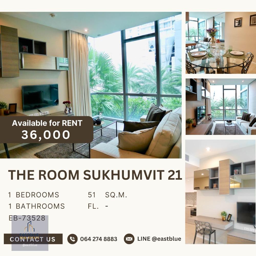 The Room Sukhumvit  21 Garden, Pool View 51 sqm 36k per month