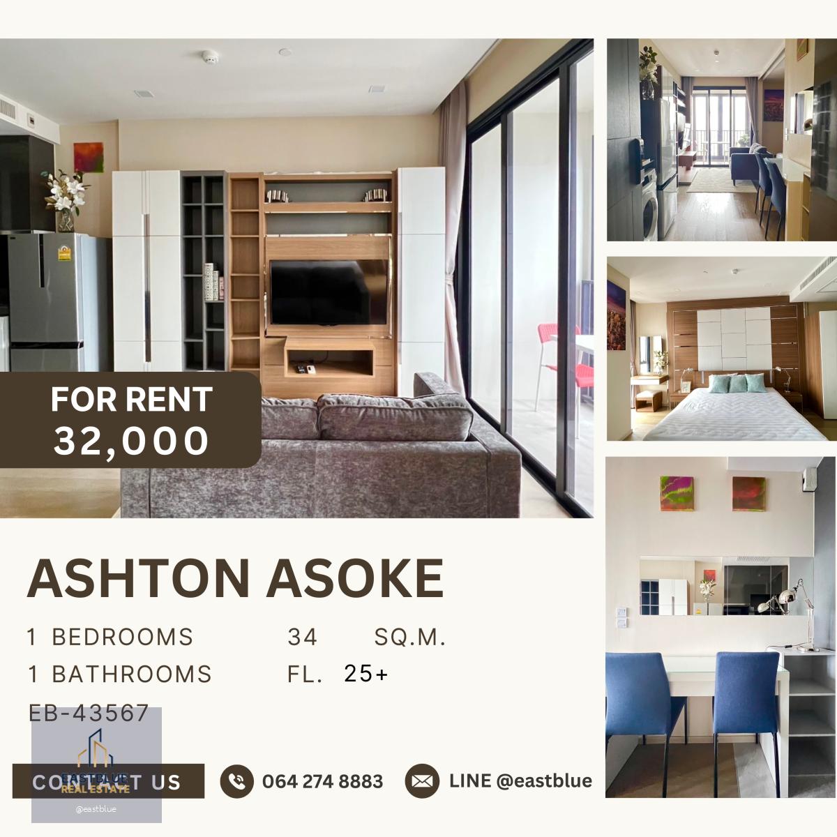 Ashton Asoke, 1 bed, 32000 per month