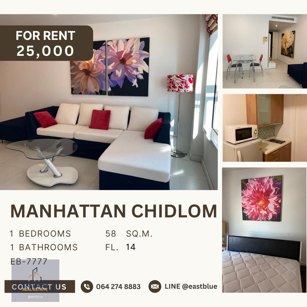 Manhattan Chidlom, 1 bed, 25000 per month