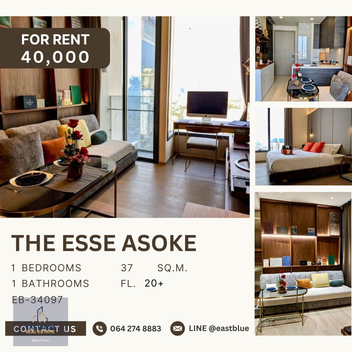 The Esse Asoke, 1 bed, 40000 per month