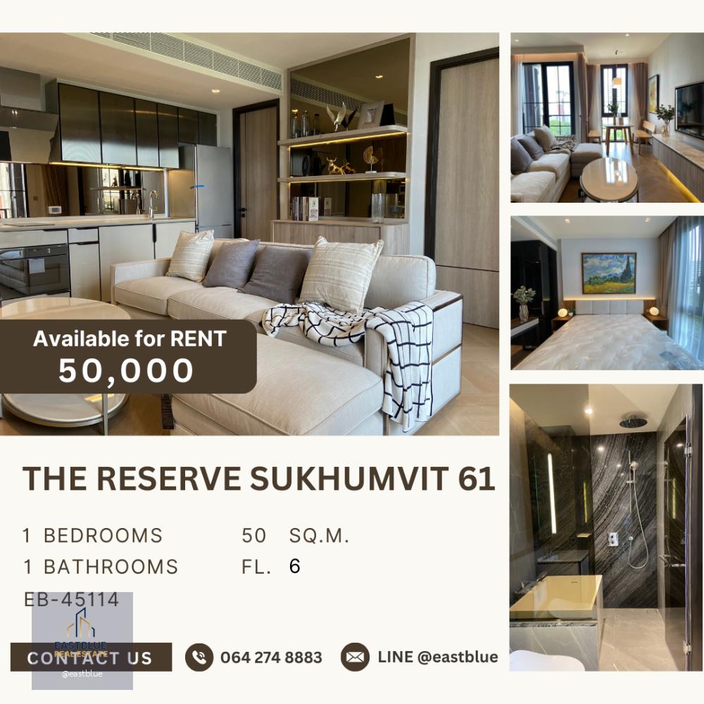 The Reserve Sukhumvit 61 for rent 50k per month 064-274-8883