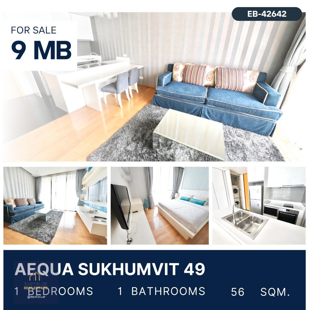 Aequa Sukhumvit 49 Sell with tenant, Best price 9 MB.