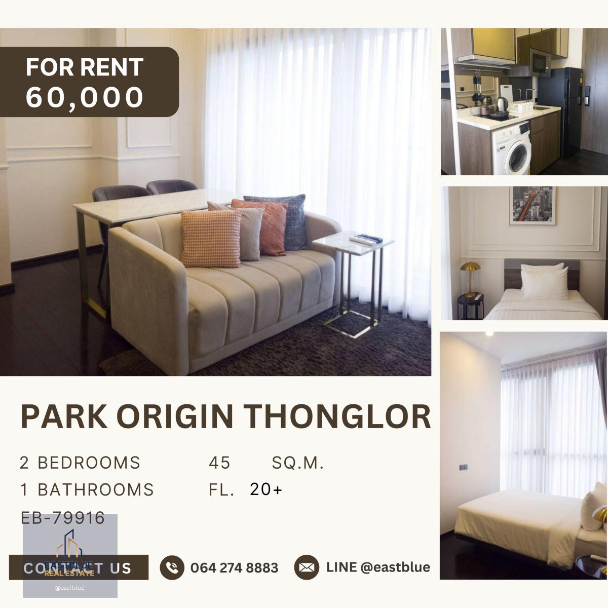 Park Origin Thonglor, 2 bed, 60000 per month