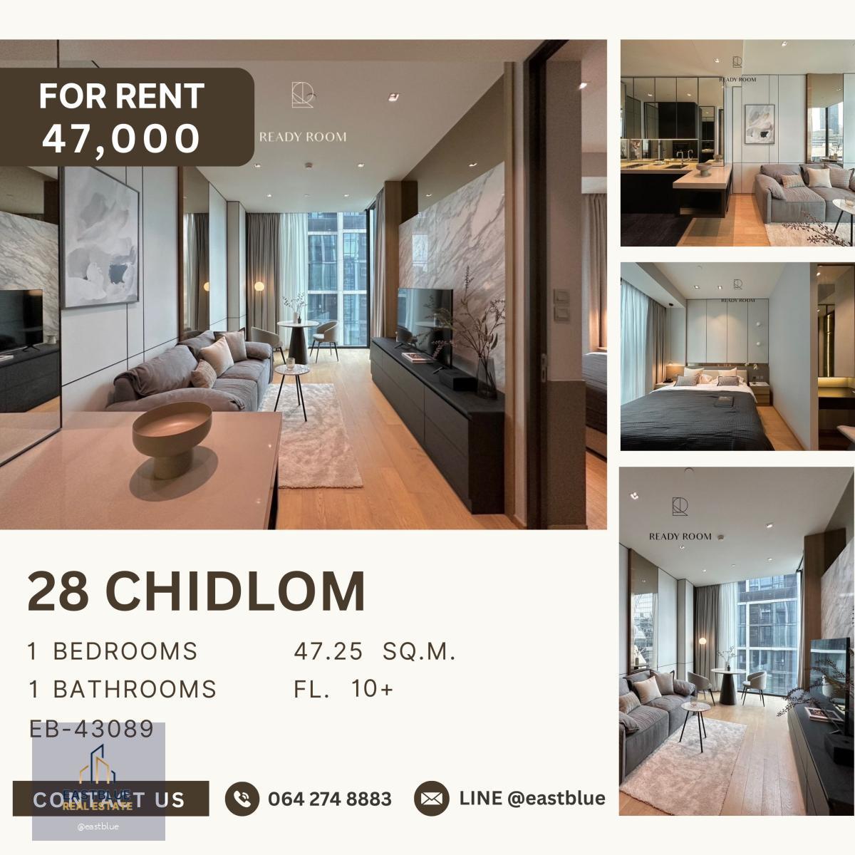 28 Chidlom, 1 bed, 47000 per month