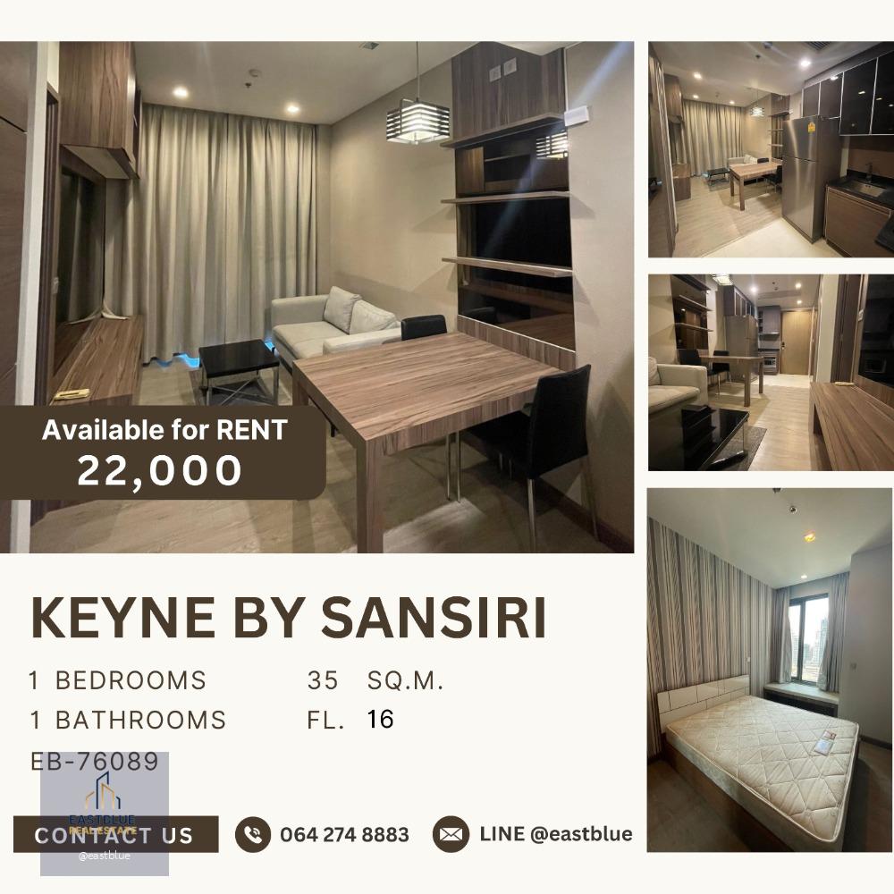 Keyne by Sansiri 1 Bed for rent 22k