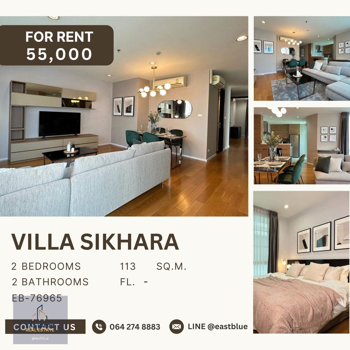 Villa Sikhara, 2 bed, 55000 per month