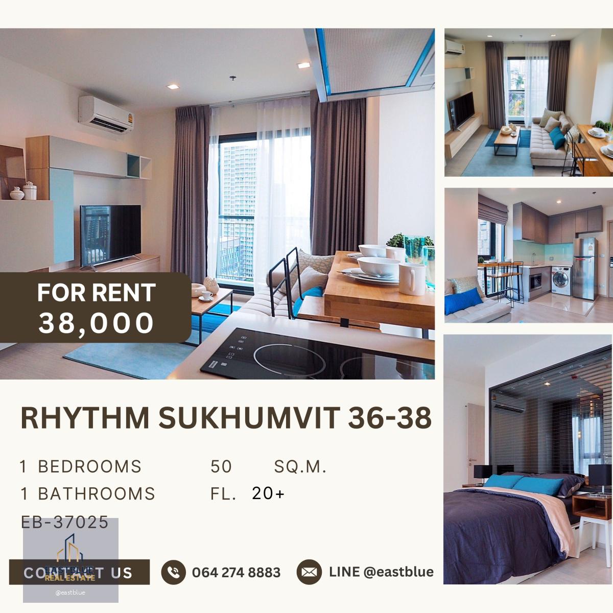 RHYTHM Sukhumvit 36-38, 1 bed, 38000 per month