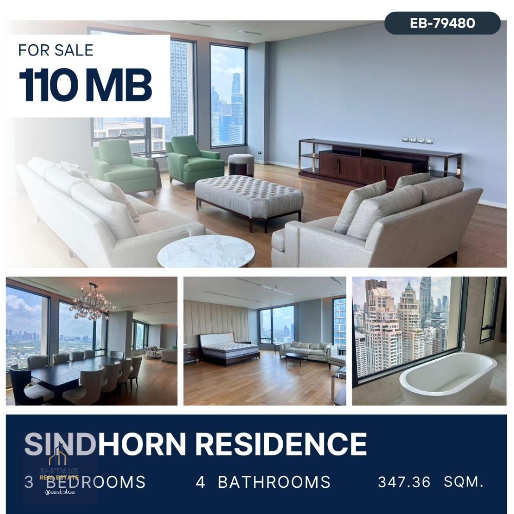 Sindhorn Residence Penthouse 347 sqm 110 MB. 064-274-8883