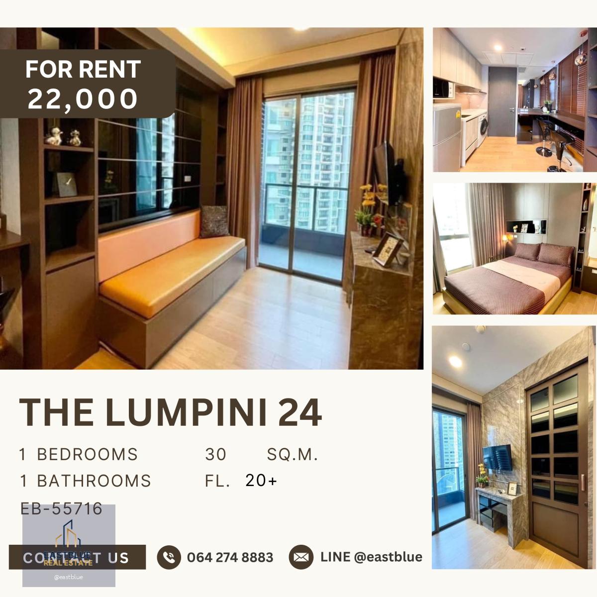 The Lumpini 24, 1 bed, 22000 per month