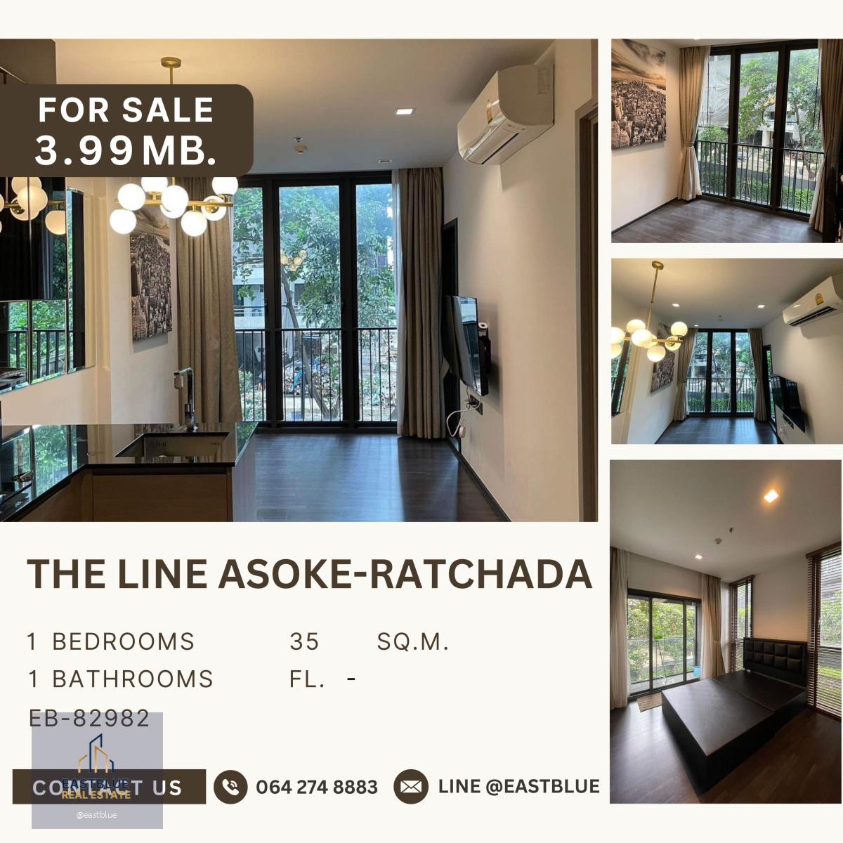 The Line Asoke-Ratchada ราคาดีที่สุดในตลาด ราคาดีมาก! ห้องวิวสวน เหมือนอยู่บ้าน ราคานี้ถึง 2567 เท่านั้น