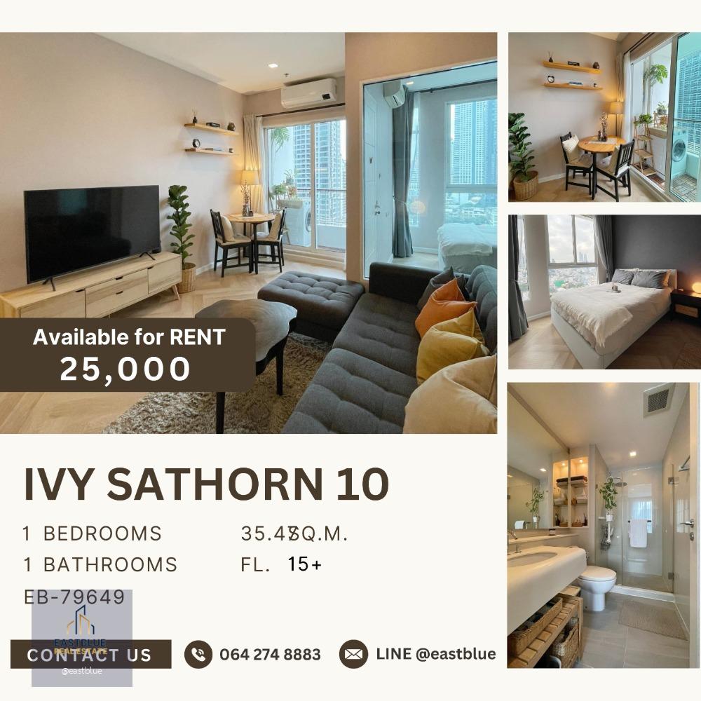 Ivy Sathon 10 Newly Renovated ห้องแต่งสวย  25k per month