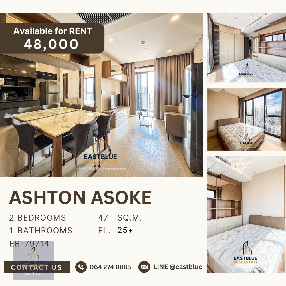 Ashton Asoke 2 Bed 1 Baht  48,0000